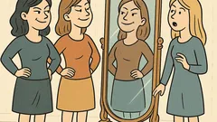 Vic: Črnka, rjavolaska in plavolaska pred ogledalom resnice