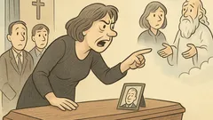 Vic: Umrl je Pera, žena pri krsti